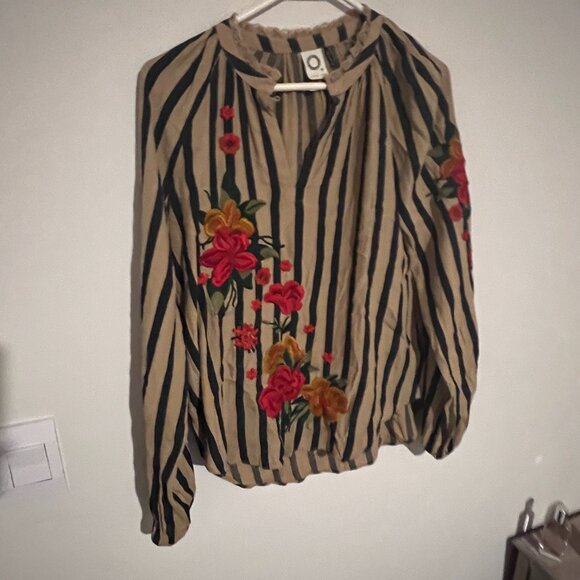 ANTHROPOLOGIE AKEMI KIN MANUELA EMBROIDERED BLOUSE XS - Picture 3 of 10